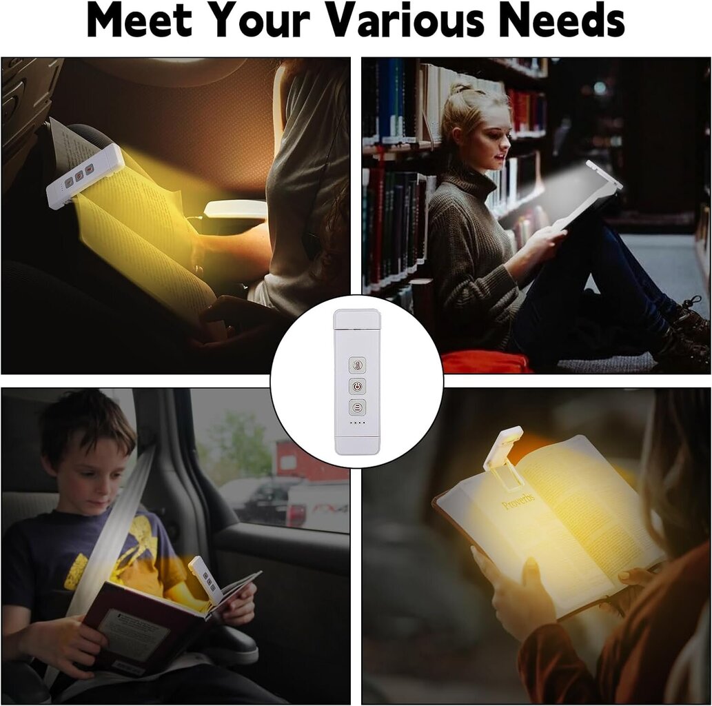 Lasīšanas lampa 3 gaismas režīmi, USB uzlādējams cena un informācija | Lampas bērnu istabai | 220.lv