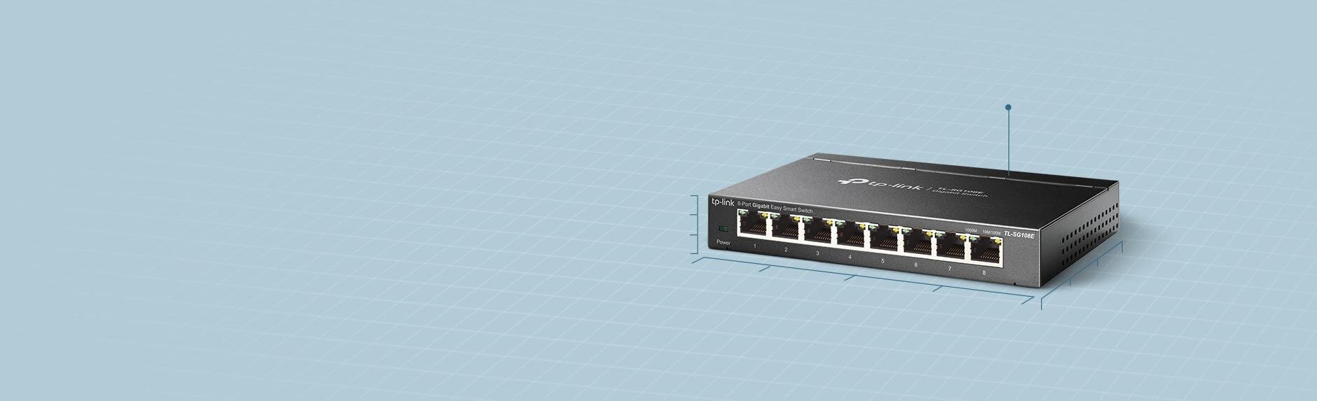 Komutators, Tp-Link Tl-Sg108E цена и информация | Komutatori (Switch) | 220.lv