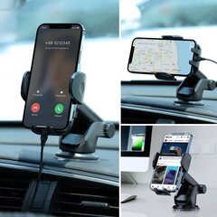 Joyroom Car Mechanical Phone Holder for Cockpit Dashboard Black (JR-ZS259) цена и информация | Держатели для телефонов | 220.lv