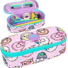 Penālis CoolPack Campus Happy Donuts, 23 x 10.5 x 6.5 cm, 1 nodalījums, piepildīts цена и информация | Пенал | 220.lv