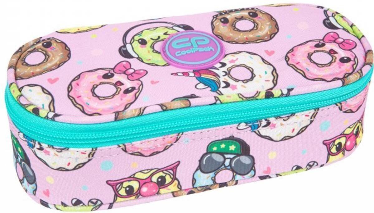 Penālis CoolPack Campus Happy Donuts, 23 x 10.5 x 6.5 cm, 1 nodalījums, piepildīts цена и информация | Penāļi | 220.lv