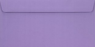 Koperty ozdobne DL Burano Violet fioletowe - 25szt  DL HK Burano Violet fioletowa 90g цена и информация | Конверты | 220.lv