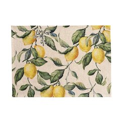 Lemon Linen galdauts, Hortensias Home, 140x140 cm, lins un kokvilna цена и информация | Скатерти, салфетки | 220.lv