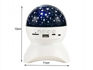 Star Projector nakts lampa - gaismas projektors цена и информация | Праздничные декорации | 220.lv