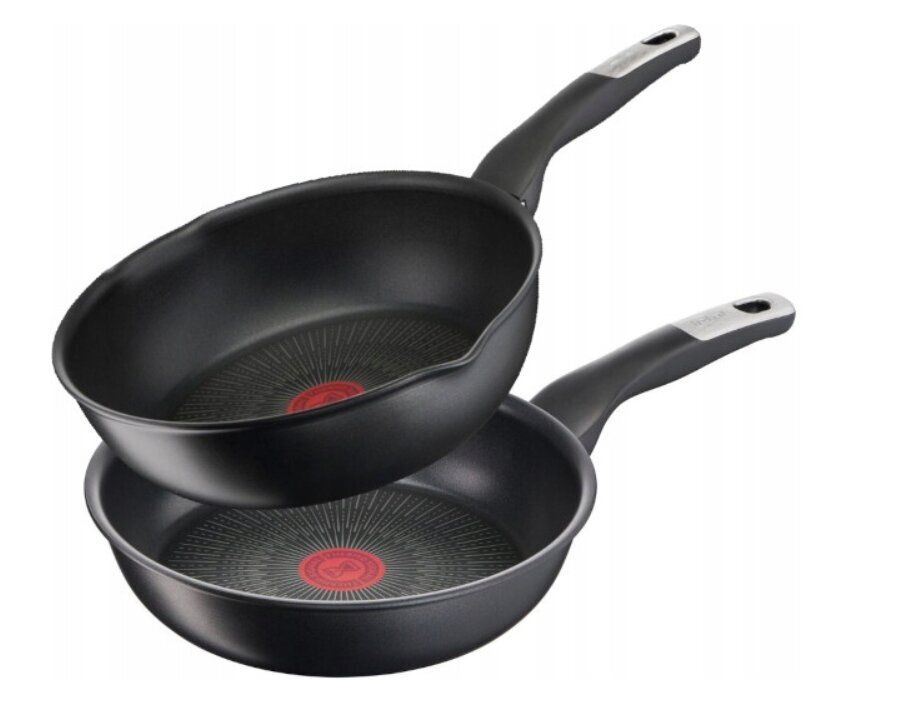 Tefal pannu komplekts Unlimited G2557572 G2550472, 22/24 cm, 2 gab. цена и информация | Pannas | 220.lv