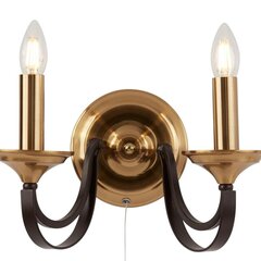 Searchlight sienas lampa Belfry 1842-2BZ цена и информация | Настенные светильники | 220.lv