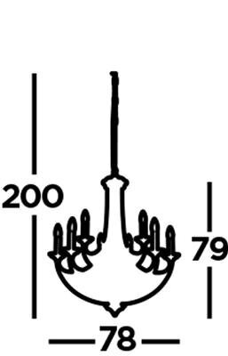 Searchlight piekaramais gaismeklis Belfry 1849-9BZ cena un informācija | Piekaramās lampas | 220.lv