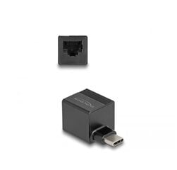 USB uz RJ45 Tīkla Adapteris DELOCK 66462 Gigabit Ethernet Melns - cena un informācija | Adapteri un USB centrmezgli | 220.lv