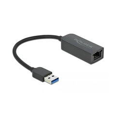 USB uz RJ45 Tīkla Adapteris DELOCK 66646 2,5 Gigabit Ethernet Melns - cena un informācija | Adapteri un USB centrmezgli | 220.lv