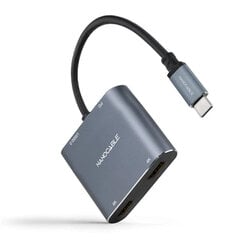 USB C uz HDMI Adapteris 10.16.4305 4K Ultra HD Pelēks 15 cm - цена и информация | Адаптеры и USB разветвители | 220.lv