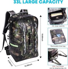 Водонепроницаемый рюкзак Wild Heart, 33 л цена и информация | Туристические, походные рюкзаки | 220.lv