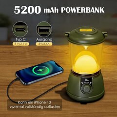Светодиодный походный фонарь Yonktoo, 5200 мАч цена и информация | Фонари и прожекторы | 220.lv