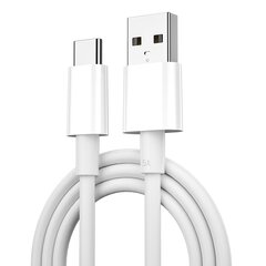 WIWU cable C007 USB - USB-C 1,2 m 5A white цена и информация | Кабели для телефонов | 220.lv