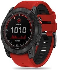 Tech-Protect ремешок для часов IconBand Pro Garmin fenix 5/6/6 Pro/7, red/black цена и информация | Аксессуары для смарт-часов и браслетов | 220.lv