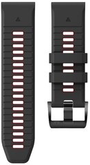 Tech-Protect watch strap IconBand Pro Garmin fenix 3/5X/3HR/5X Plus/6X/6X Pro/7X, black/red цена и информация | Аксессуары для смарт-часов и браслетов | 220.lv