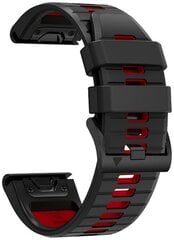 Tech-Protect watch strap IconBand Pro Garmin fenix 3/5X/3HR/5X Plus/6X/6X Pro/7X, black/red цена и информация | Аксессуары для смарт-часов и браслетов | 220.lv