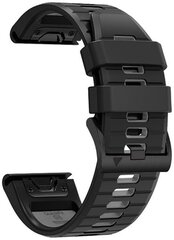 Tech-Protect ремешок для часов IconBand Pro Garmin fenix 3/5X/3HR/5X Plus/6X/6X Pro/7X, черный/серый цена и информация | Аксессуары для смарт-часов и браслетов | 220.lv