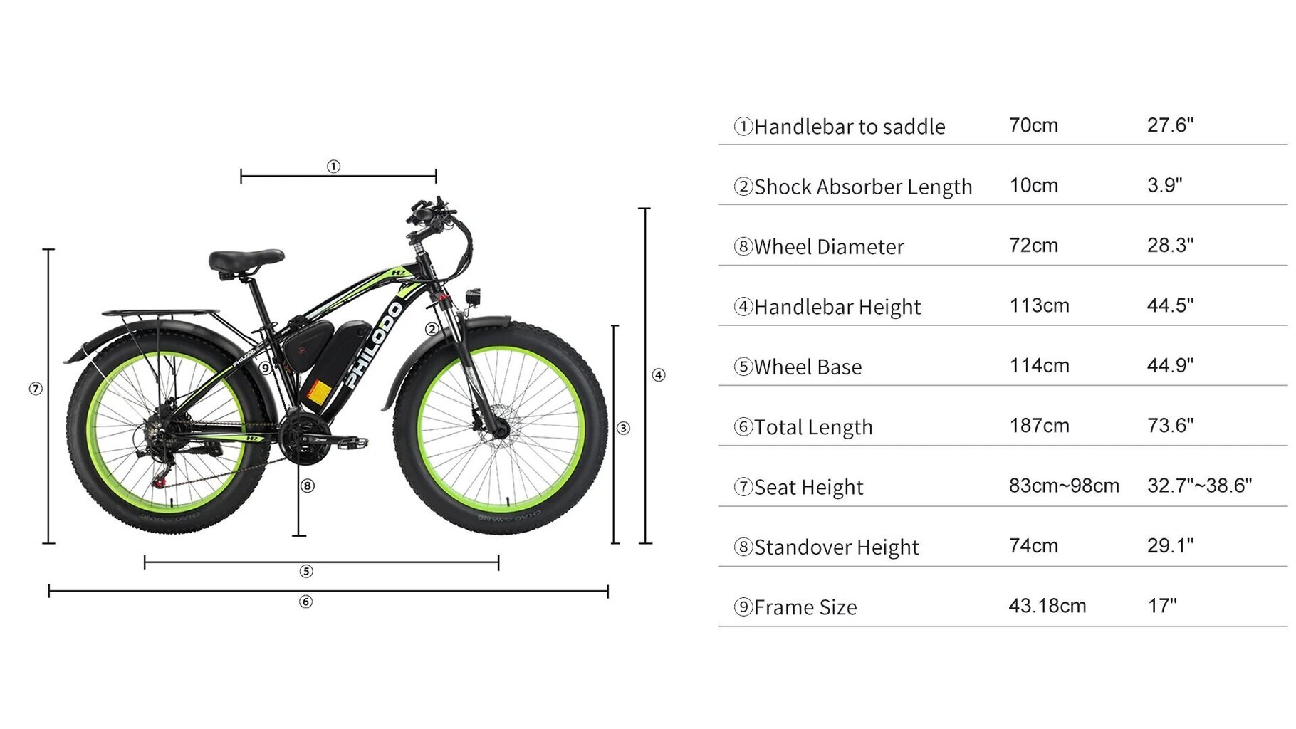 Elektriskais velosipēds Philodo H7 26", balts cena un informācija | Elektrovelosipēdi | 220.lv