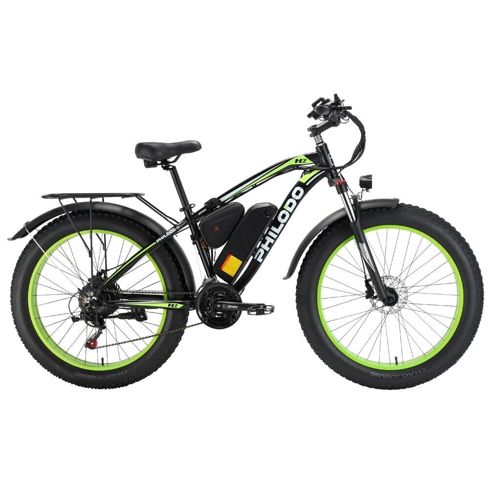 Elektriskais velosipēds Philodo H7 26", zaļš cena un informācija | Elektrovelosipēdi | 220.lv