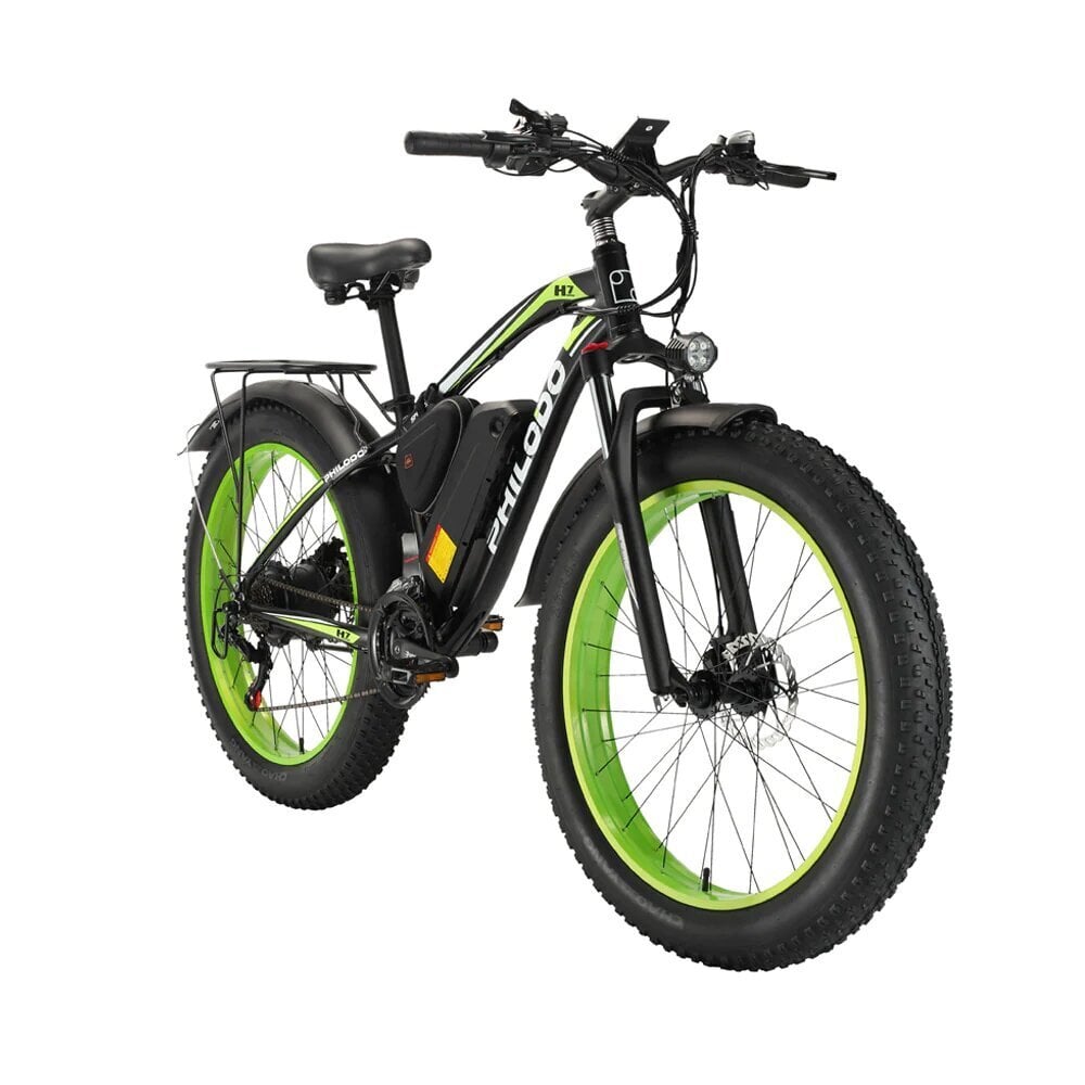 Elektriskais velosipēds Philodo H7 26", zaļš cena un informācija | Elektrovelosipēdi | 220.lv