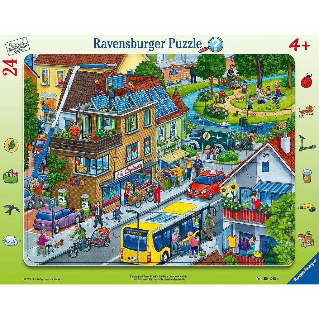 Puzle Ravensburger Mūsu ciems, 24 gab. cena un informācija | Puzles, 3D puzles | 220.lv