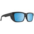 Солнцезащитные очки SPY HELM TECH Happy Boost, матовые белые с голубыми поляризационными линзами