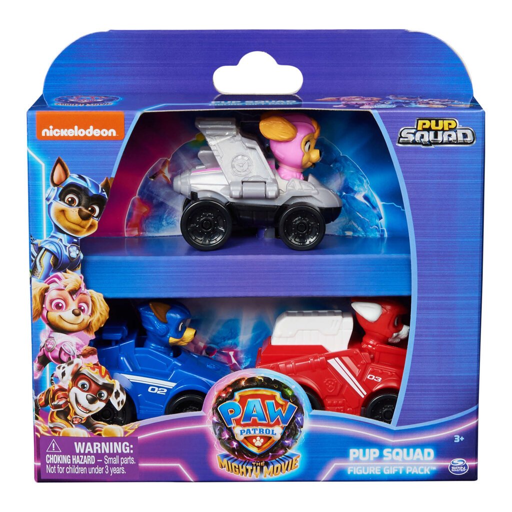 Mini transportlīdzekļu komplekts Spin Master Paw Patrol/Ķepu patruļa, 3 gab. cena un informācija | Rotaļlietas zēniem | 220.lv