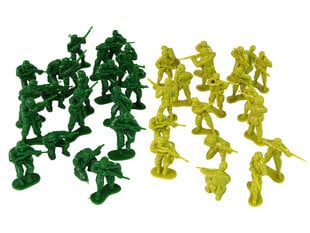Militāro karavīru komplekts, 51 gabals, zaļš cena un informācija | Rotaļlietas zēniem | 220.lv