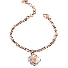 Guess Модный позолоченный браслет Fine Heart JUBB01422JWRG цена и информация | Женские браслеты | 220.lv