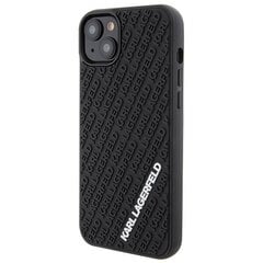 Karl Lagerfeld KLHCP15M3DMKRLK iPhone 15 Plus 6.7" czarny|black hardcase 3D Rubber Multi Logo цена и информация | Чехлы для телефонов | 220.lv