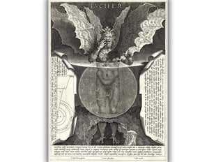 Reprodukcija Lucifers (1590) (Cornelis Galle I), 60x80 cm цена и информация | Картины | 220.lv