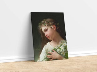 Reprodukcija Meitene ar margrietiņu pušķi cena un informācija | Gleznas | 220.lv