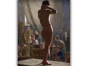 Reprodukcija Vīrietis pozē cena un informācija | Gleznas | 220.lv