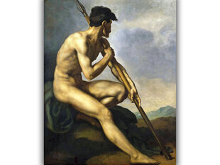 Reprodukcija Kailais karotājs ar šķēpu cena un informācija | Gleznas | 220.lv