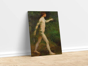 Reprodukcija Vīrietis peldas mežā cena un informācija | Gleznas | 220.lv