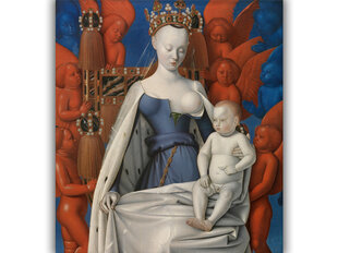 Reprodukcija Jaunava un bērns, eņģeļu ieskauti cena un informācija | Gleznas | 220.lv