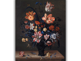 Reprodukcija Tulpes un citi ziedi vāzē cena un informācija | Gleznas | 220.lv
