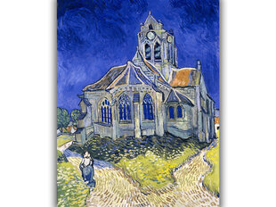 Reprodukcija Auvers-sur-Oise baznīca, Vincents van Gogs цена и информация | Картины | 220.lv