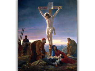 Reprodukcija Kristus krustā sists цена и информация | Картины | 220.lv