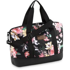 Ceļojumu soma Zagatto Floral Lotus, 86 l, melna цена и информация | Рюкзаки и сумки | 220.lv