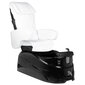 Pedikīra krēsls AS-122, balts/melns cena un informācija | Mēbeles skaistumkopšanas saloniem | 220.lv