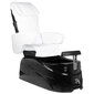 Pedikīra krēsls AS-122, balts/melns cena un informācija | Mēbeles skaistumkopšanas saloniem | 220.lv