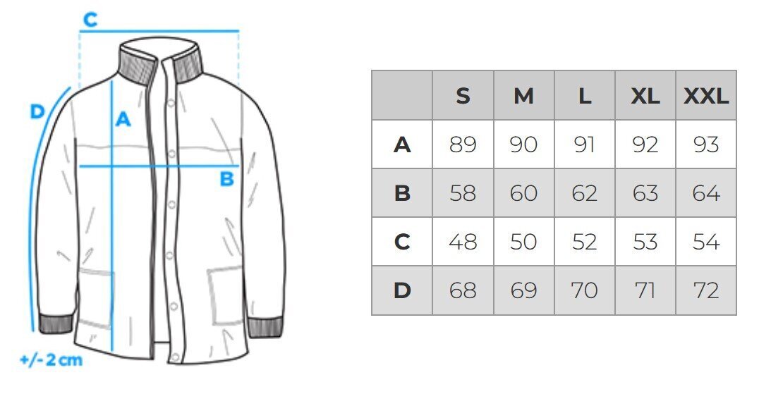 Ziemas jaka vīriešu Ombre OM-JALJ-0148 cena un informācija | Vīriešu virsjakas | 220.lv