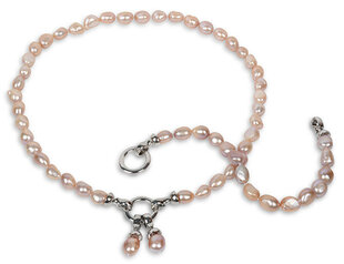 JwL Luxury Pearls Браслет из натурального розового жемчуга JL0556 цена и информация | Женские браслеты | 220.lv