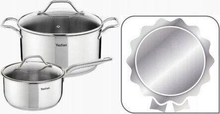 Tefal katlu un pannu komplekts Intuition Duetto+ B864SA74 G7334055 B817S255, 13 gab. цена и информация | Katli, tvaika katli | 220.lv