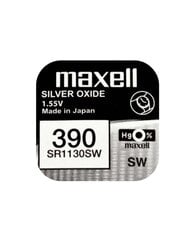 Baterijas Maxell 390 / SR1130SW 10gab. cena un informācija | Baterijas | 220.lv