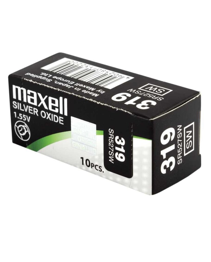 Baterijas Maxell 319 / SR527SW 10 gab. cena un informācija | Baterijas | 220.lv