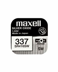 Baterijas Maxell 337 / SR416SW 10 gab. cena un informācija | Baterijas | 220.lv