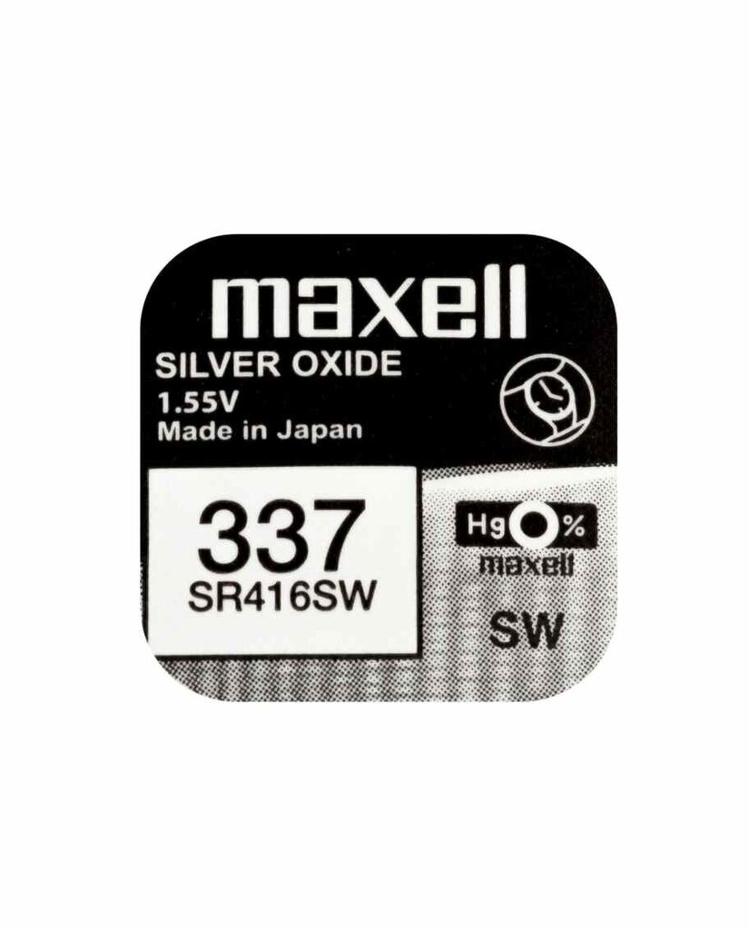 Baterijas Maxell 337 / SR416SW 10 gab. cena un informācija | Baterijas | 220.lv