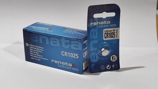Baterijas Renata CR1025 10gab. cena un informācija | Baterijas | 220.lv